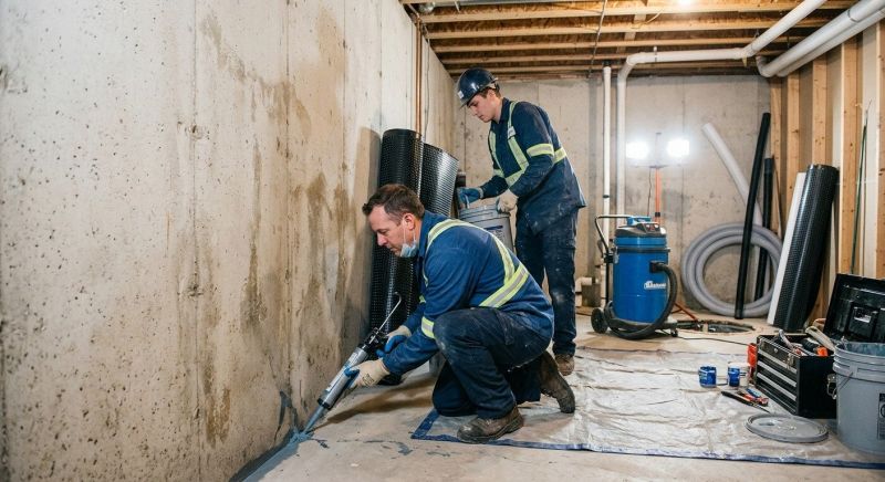 Basement Concrete Sealing in Fredericksburg, VA