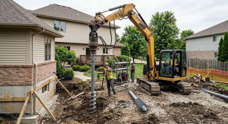 Helical Pile Installation in Sarasota, FL