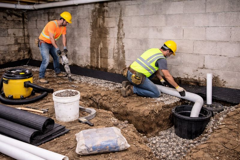 Basement Seepage Repair in Greenville, SC