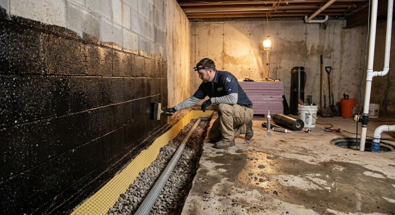 Basement Walls Waterproofing in Greenville, SC