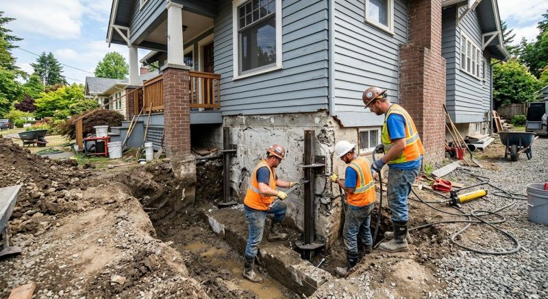 Sinking Foundation Repair in Greenville, SC
